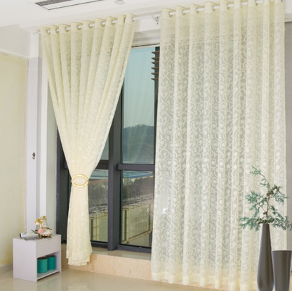 Vista Snow Allusion Blind, Breathable linen gauze curtains