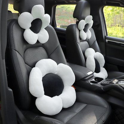 Car Headrest Neck Pillow Small Fresh Flower Car Comfortable Neck Pillow