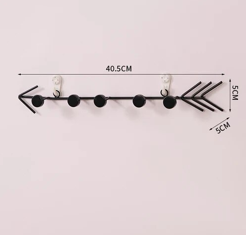 Portable Metal Clothes Rack, Nordic Wall Mount Accessory, Aesthetic Hanger