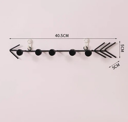 Portable Metal Clothes Rack, Nordic Wall Mount Accessory, Aesthetic Hanger