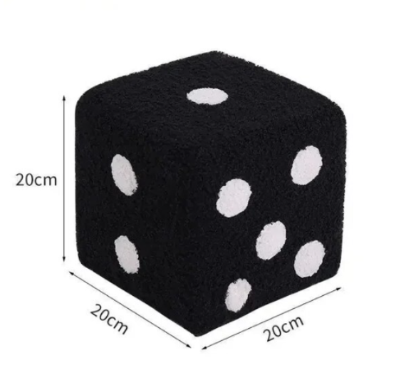 Dice Ottoman Makeup Stool