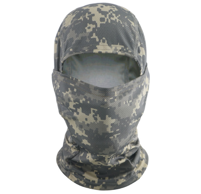 Camouflage hood riding mask breathable quick-drying neck scarf & sun protection face covering