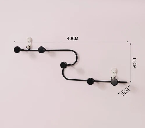 Portable Metal Clothes Rack, Nordic Wall Mount Accessory, Aesthetic Hanger