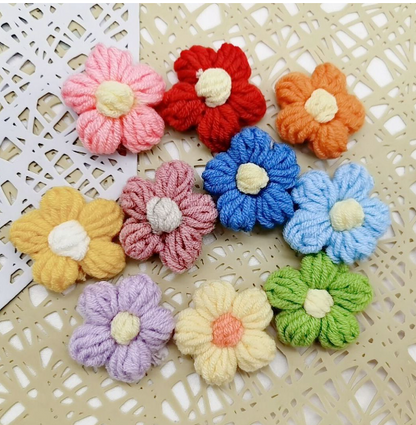 Fashions' plush brooch wool flower cartoon