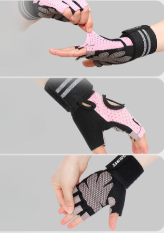 Weightlifting Gym Gloves Breathable Non-Slip Wristband Sports