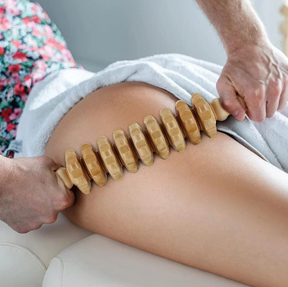 Wood anti-cellulite therapy massage tools