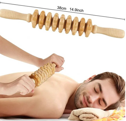 Wood anti-cellulite therapy massage tools