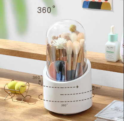 Storage box rotating makeup brush storage box pen holder 360° plastic