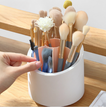 Storage box rotating makeup brush storage box pen holder 360° plastic