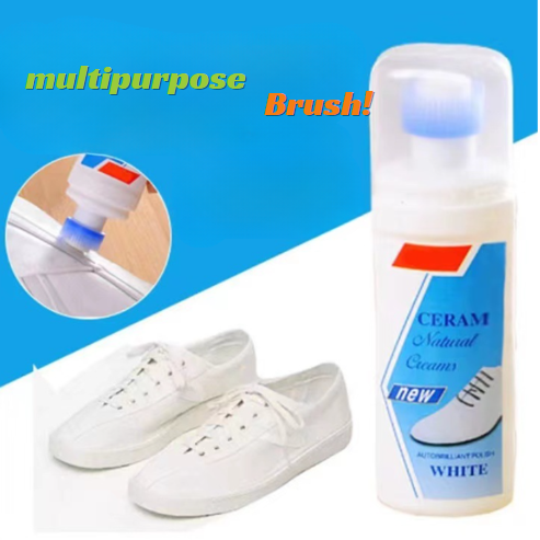 Shoe polishing, cleaner, decontamination and whitening sneaker