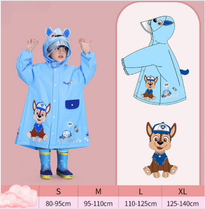 Children's raincoats children baby school bags rain ponchos