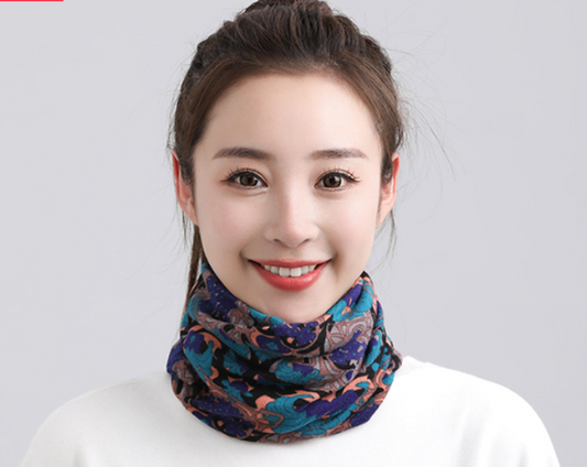 Autumn and winter scarf for women, dual-purpose small silk scarf