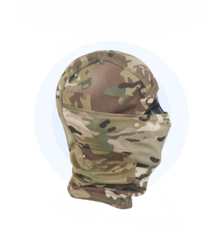 Camouflage hood riding mask breathable quick-drying neck scarf & sun protection face covering