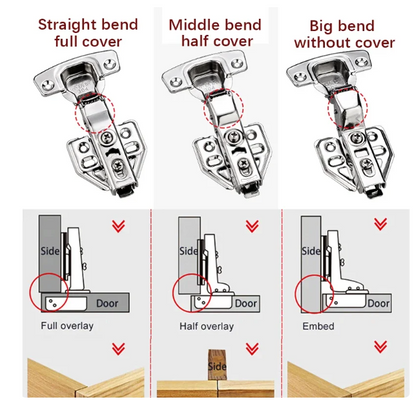 Hydraulic Damping Silent Hinge for Cabinet Doors