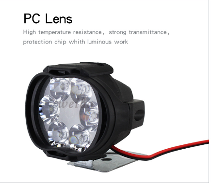 Motorcycle Mirror  LED Spotlight