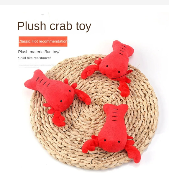 Plush Squeaky Chew Toy, Bite-Resistant Toys for Pets