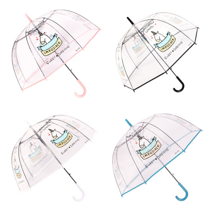 Transparent umbrella European style (Long Handle)