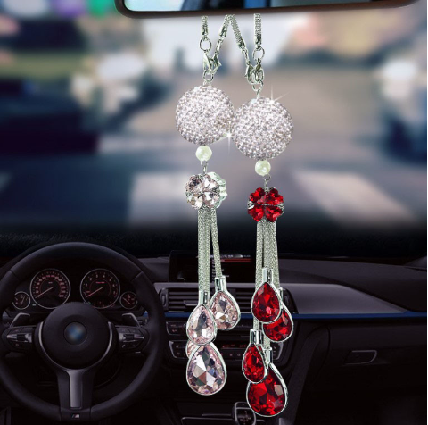 Dazzling Diamond Effect Car Ornament