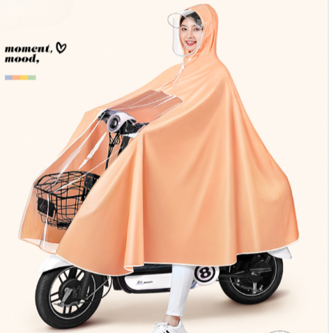 Electric Car Raincoat E-bike Special Non-disposable One-piece Raincoat