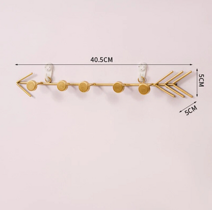 Portable Metal Clothes Rack, Nordic Wall Mount Accessory, Aesthetic Hanger