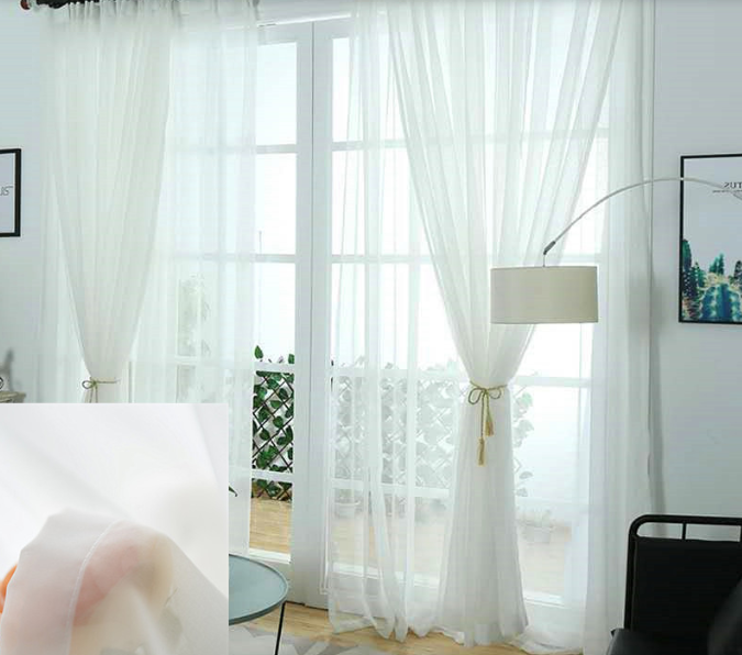 Vista Snow Allusion Blind, Breathable linen gauze curtains